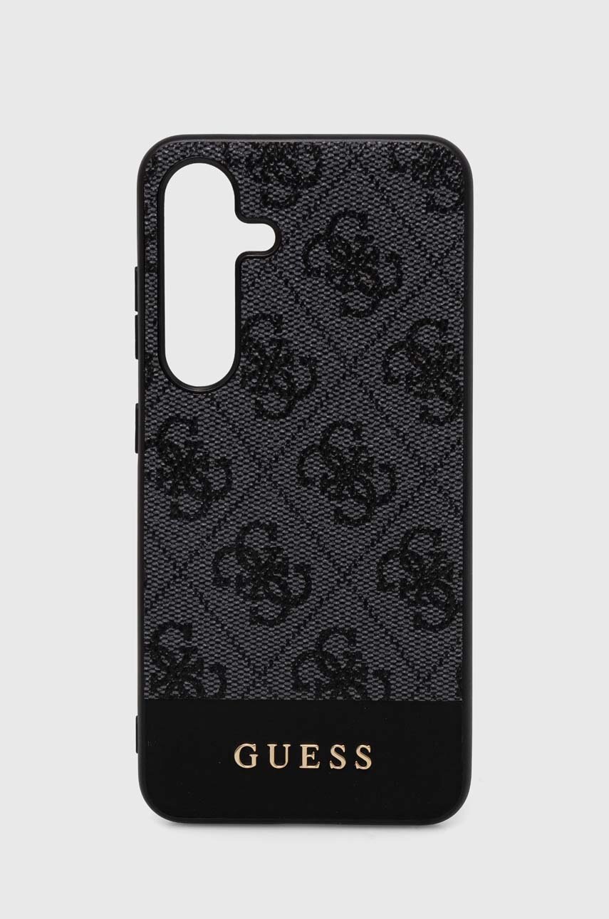 

Кейс за телефон Guess Samsung Galaxy S24 S921 в черно GUHCS24SG4GLGR, Черен