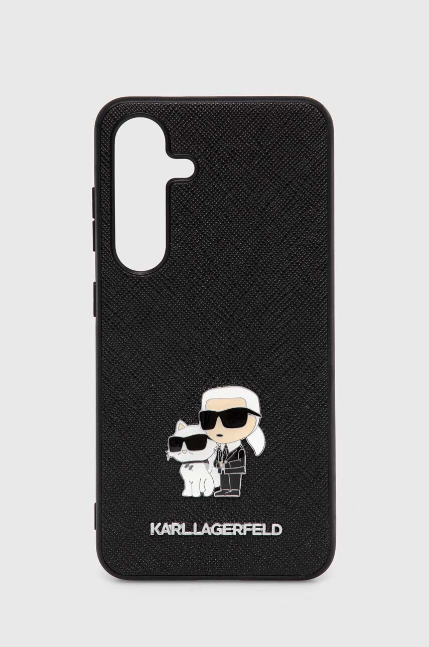 Karl Lagerfeld Husa pentru telefon Galaxy S24 culoarea negru, KLHCS24SPSAKCMPK
