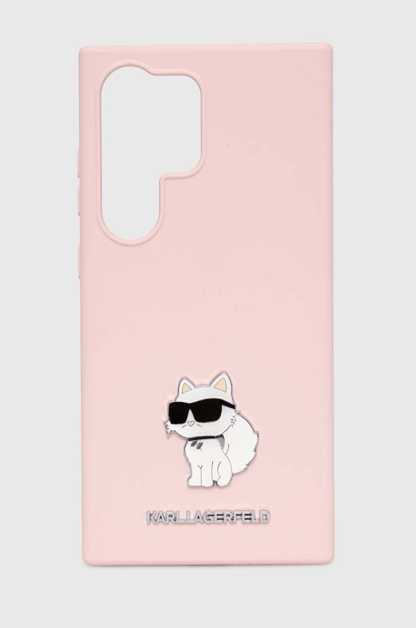 

Кейс за телефон Karl Lagerfeld S24 Ultra S928 в розово KLHCS24LSMHCNPP, Розов