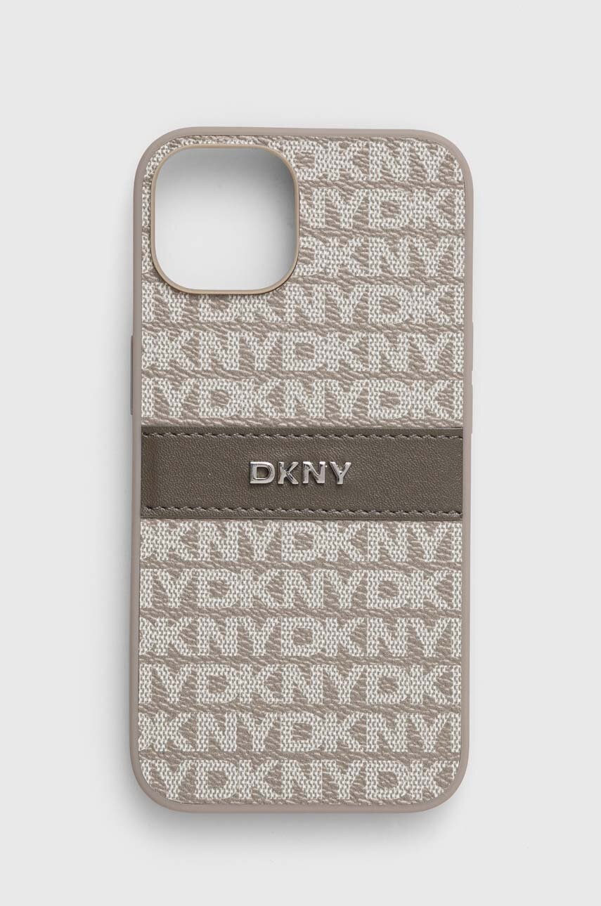 

Кейс за телефон Dkny iPhone 14 / 15 / 13 6.1 в сиво DKHCP14SPRTHSLE, Сив