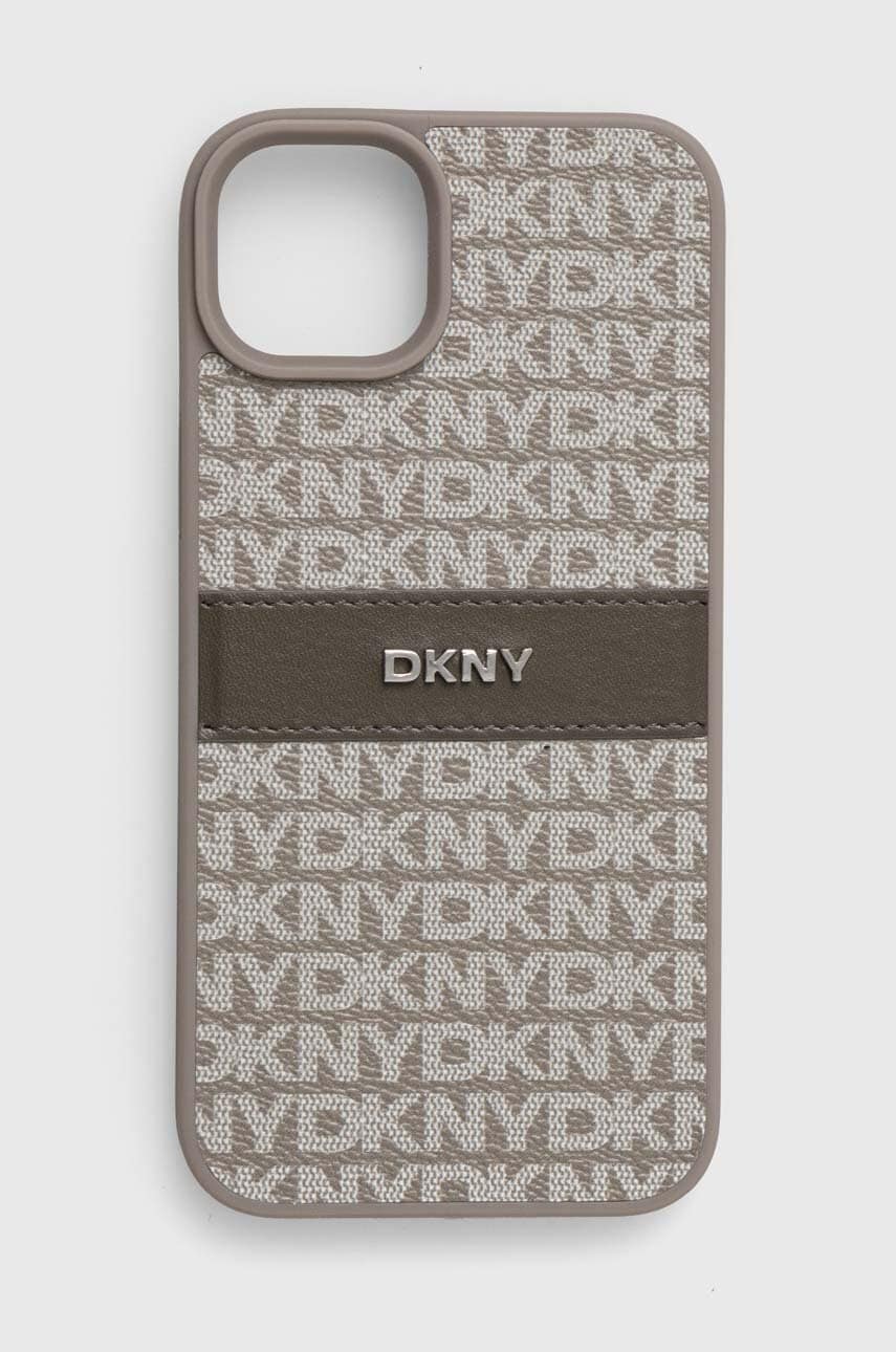 Levně Obal na telefon Dkny iPhone 15 Plus / 14 Plus 6.7 šedá barva, DKHCP15MPRTHSLE