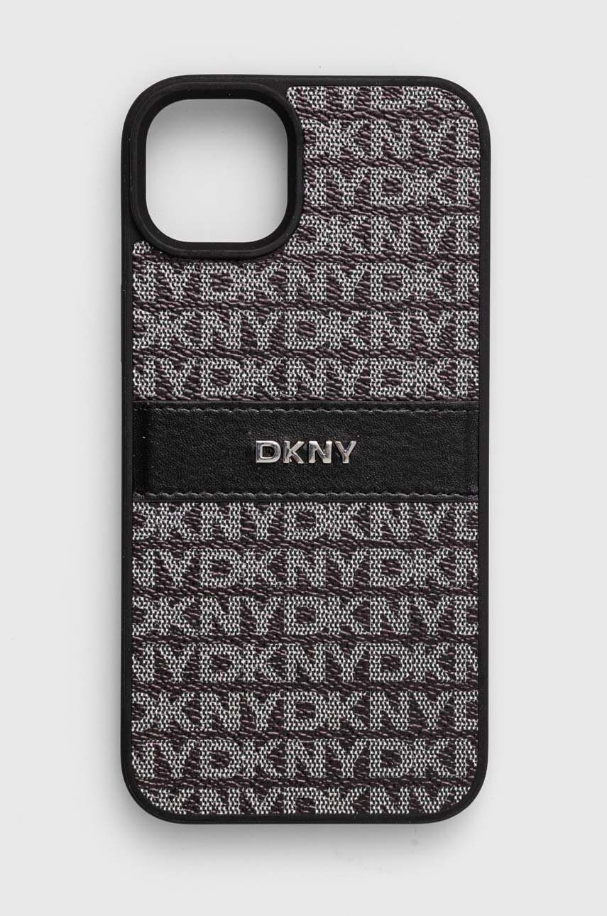 Levně Obal na telefon Dkny iPhone 15 Plus / 14 Plus 6.7 černá barva, DKHCP15MPRTHSLK