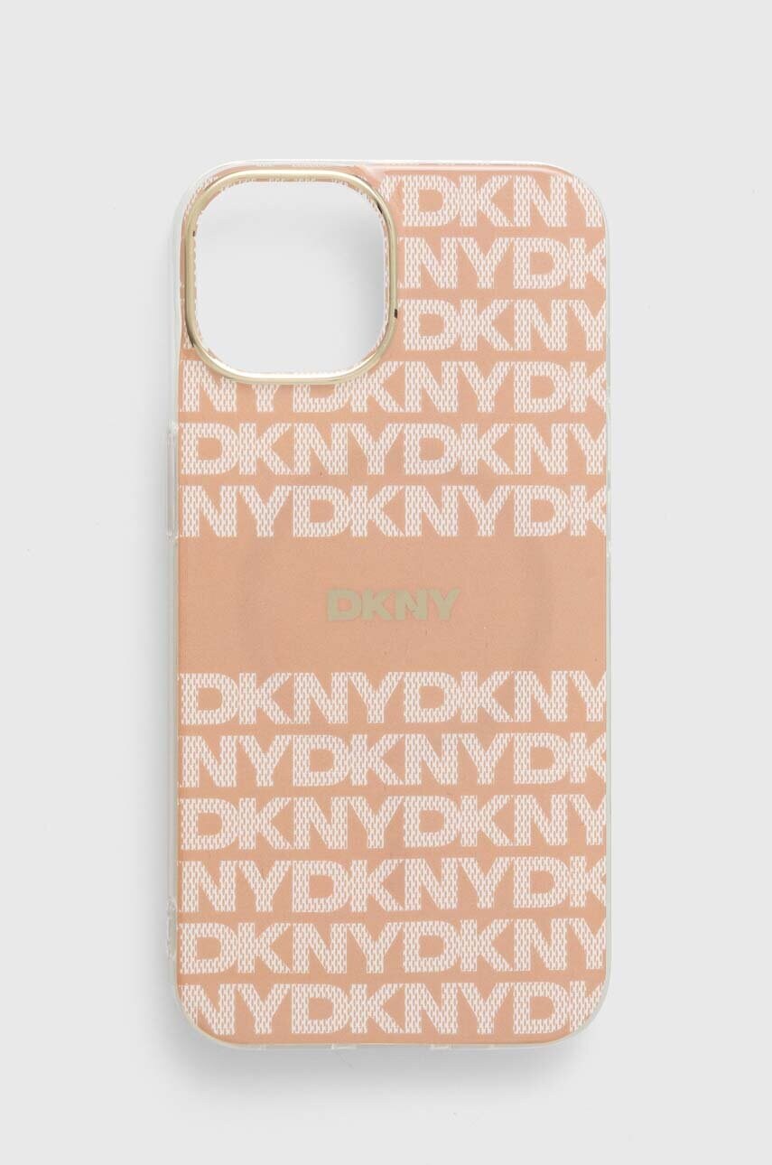 Levně Obal na telefon Dkny iPhone 14 / 15 / 13 6.1 růžová barva, DKHMP14SHRHSEP