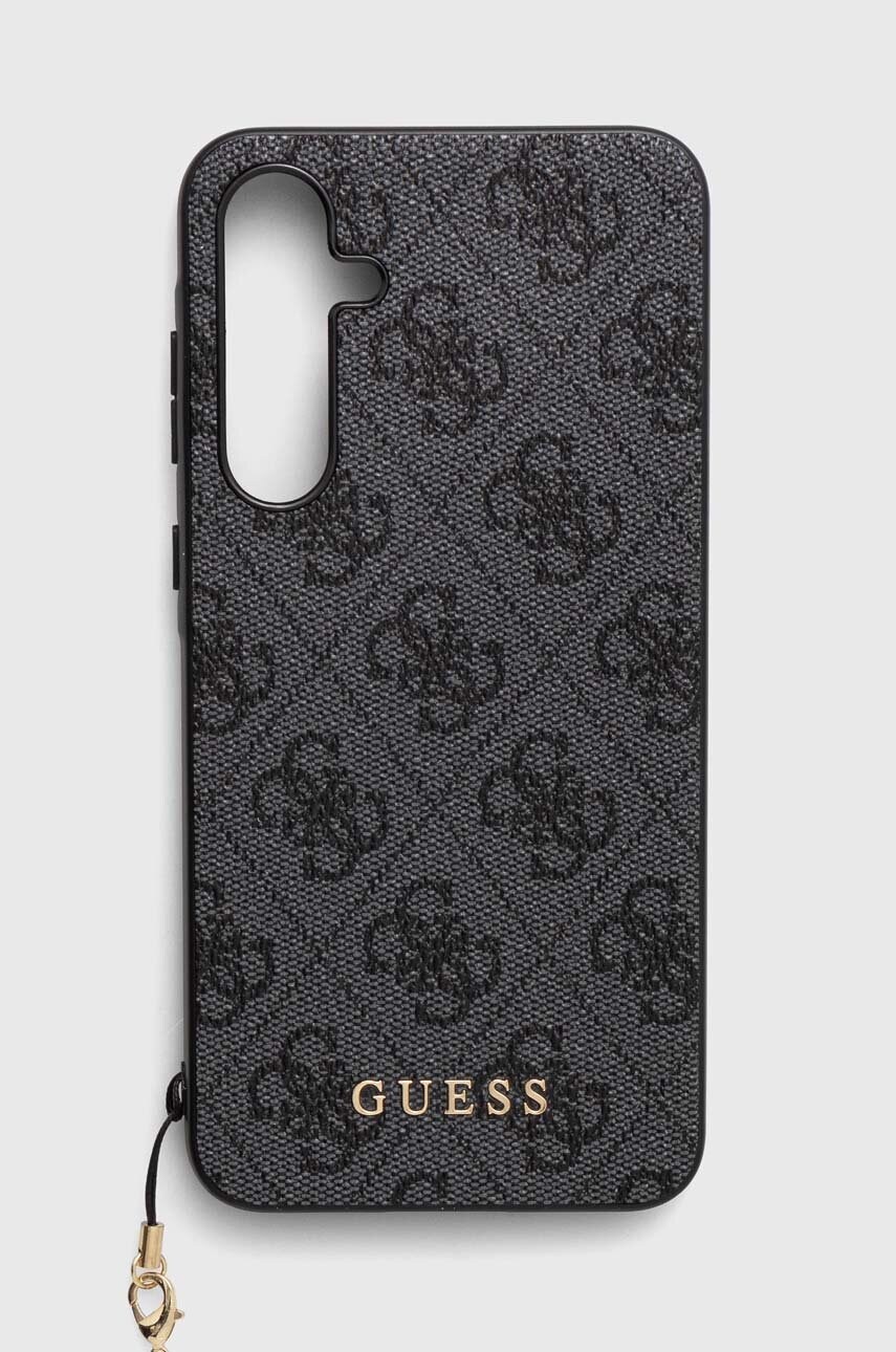 

Кейс за телефон Guess A55 A556 в черно GUHCSA55GF4GGR, Черен