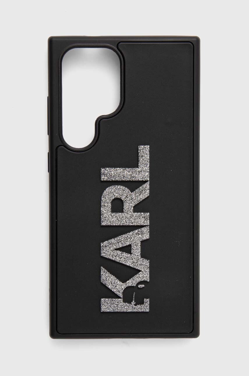 Levně Obal na telefon Karl Lagerfeld S24 Ultra S928 černá barva, KLHCS24L3DMBKCK