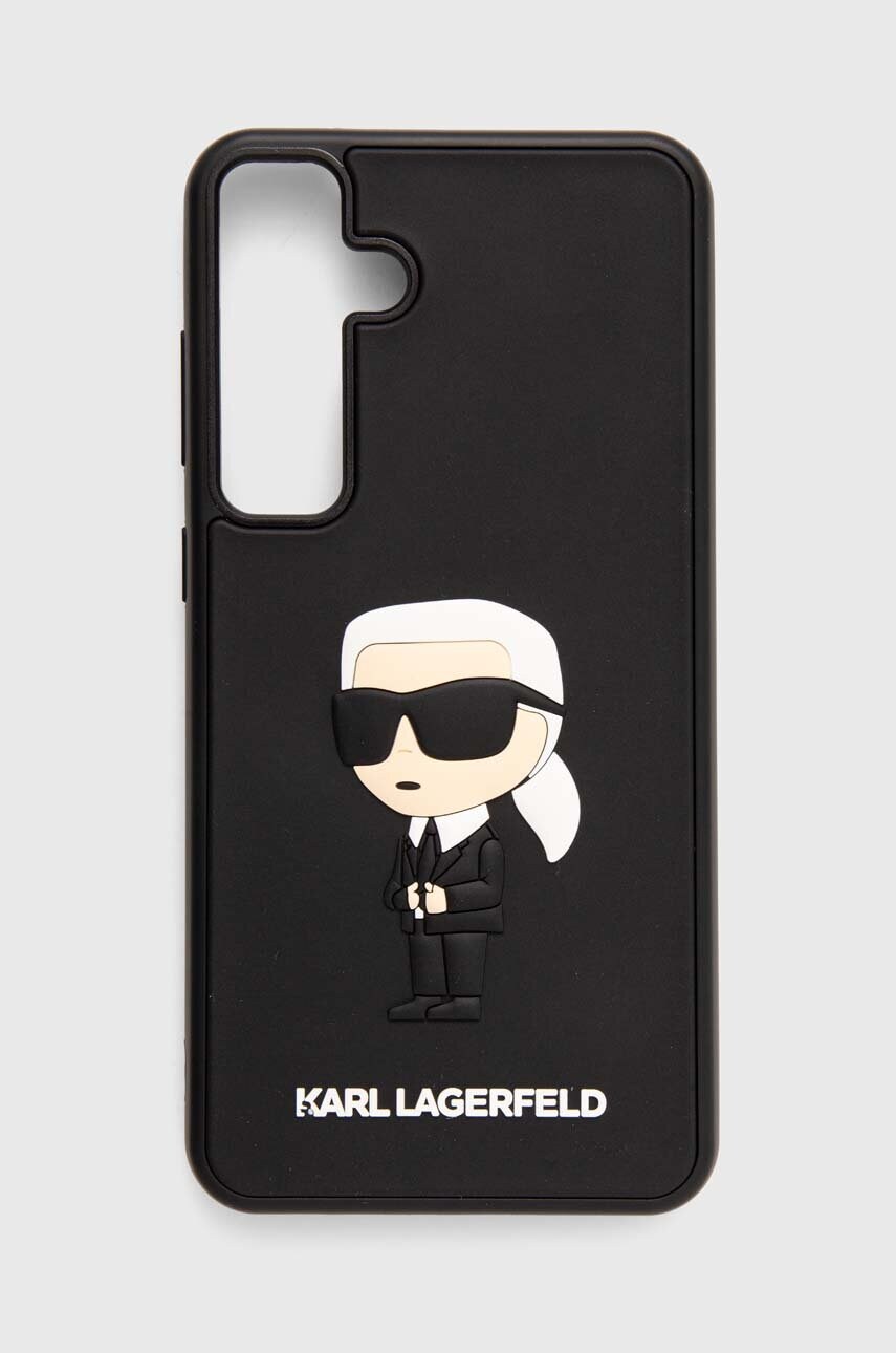 Levně Obal na telefon Karl Lagerfeld S24+ S926 černá barva, KLHCS24M3DRKINK