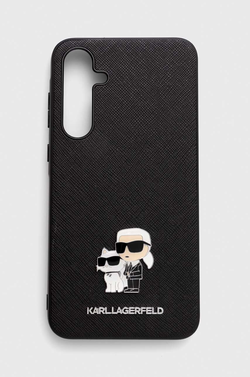 Levně Obal na telefon Karl Lagerfeld A35 A356 černá barva, KLHCSA35SAKCNPK