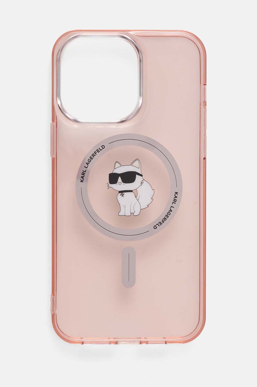 

Кейс за телефон Karl Lagerfeld iPhone 14 Pro Max 6.7 в розово KLHMP14XHFCCNOP, Розов