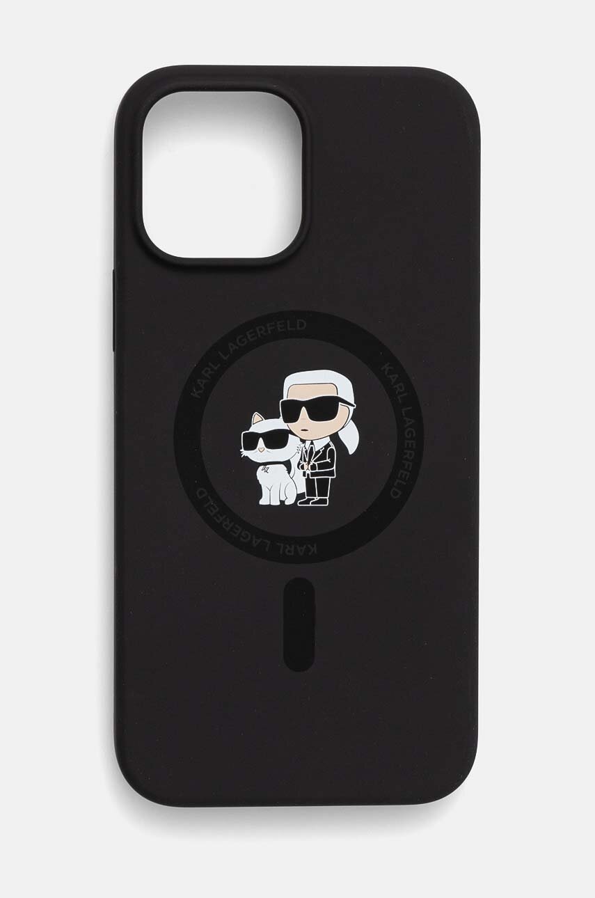 

Калъф за телефон Karl Lagerfeld iPhone 13 Pro Max 6.7 в черно KLHMP13XSCMKCRHK, Черен