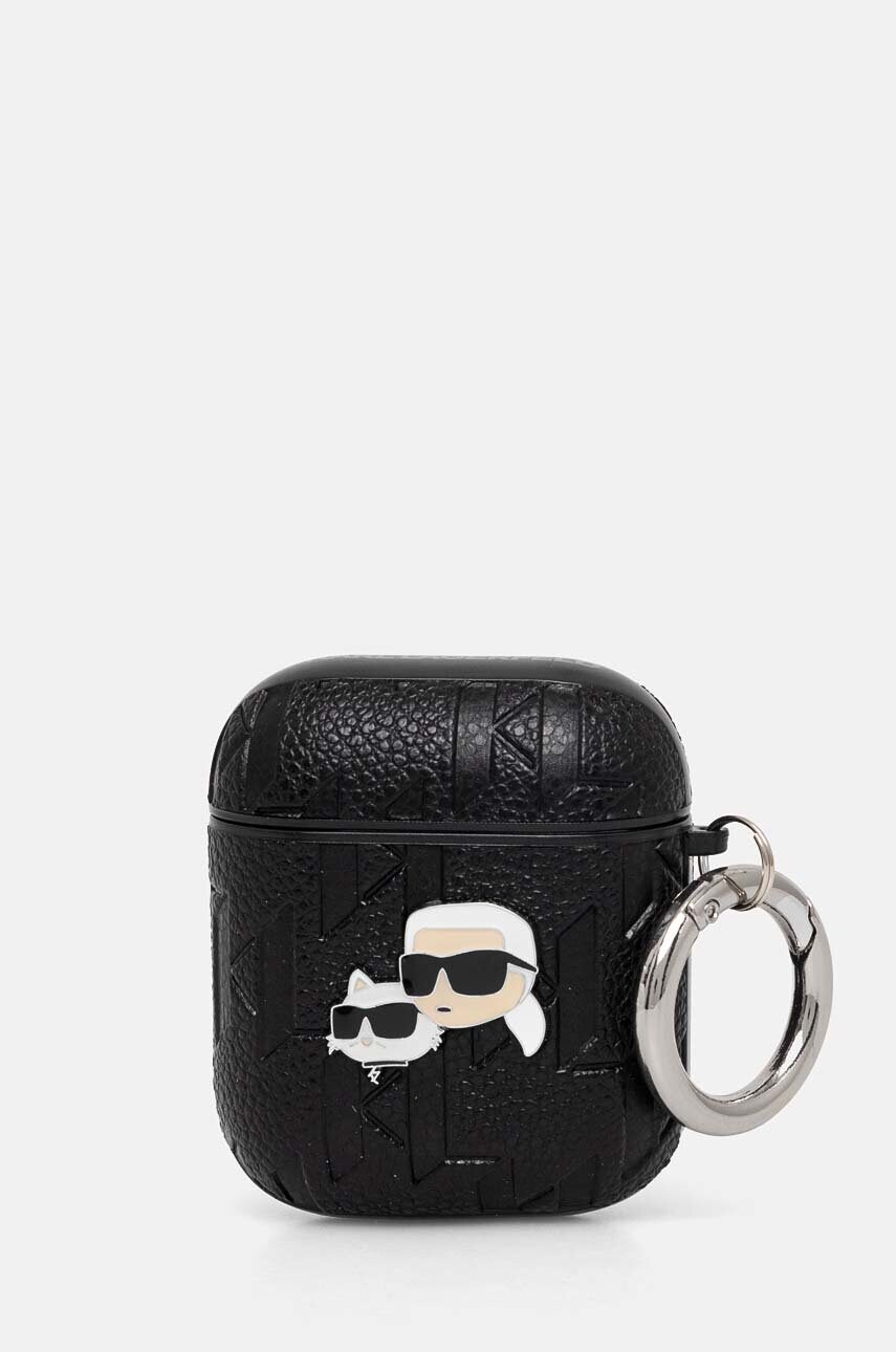 

Покритие за Karl Lagerfeld AirPods 1/2 в черно KLA2PGKCPK, Черен