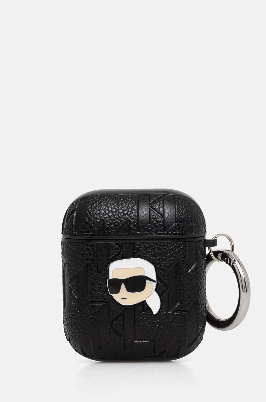 

Покритие за Karl Lagerfeld AirPods 1/2 в черно KLA2PGKIPK, Черен