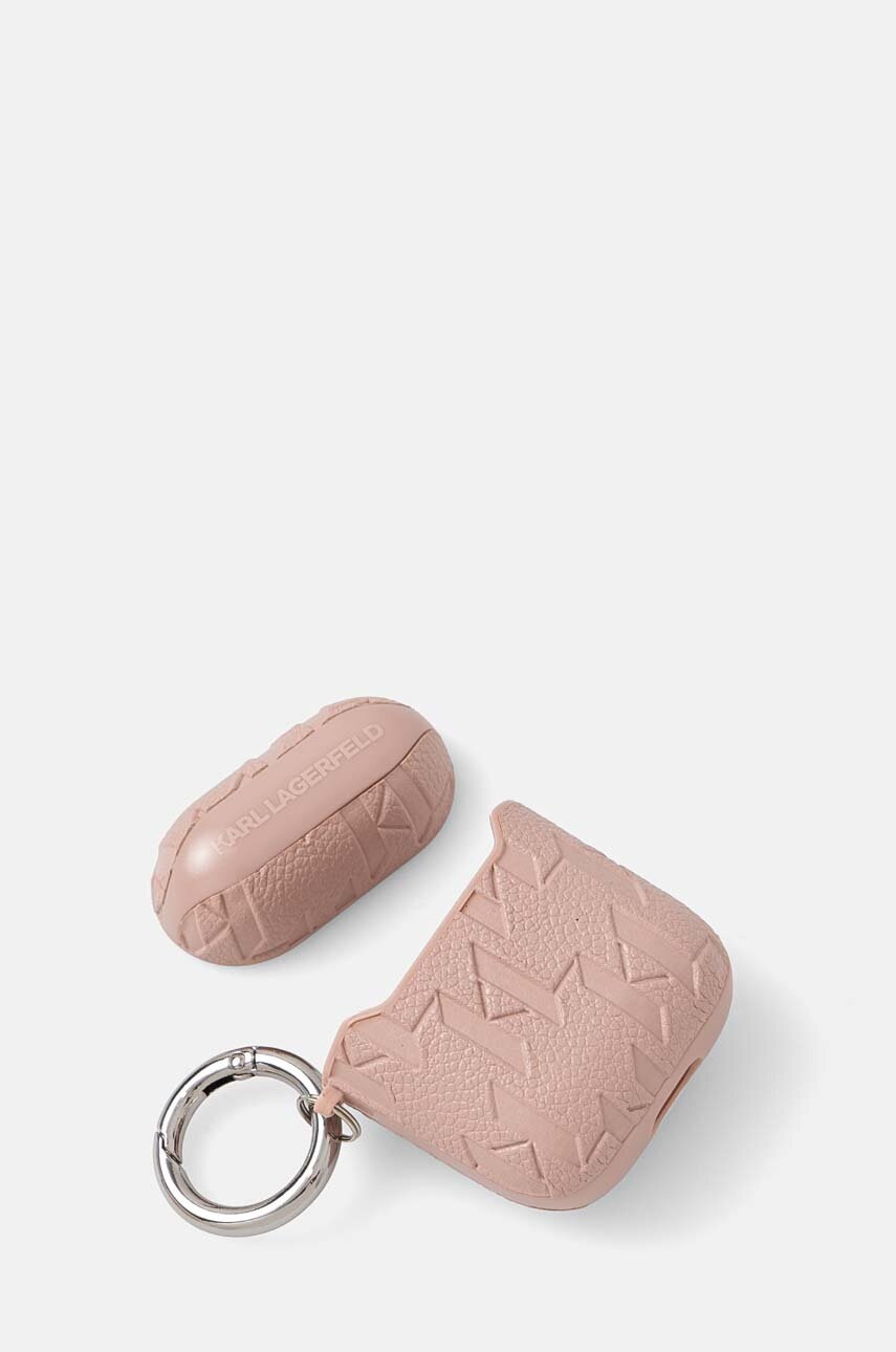 Θήκη για airpod Karl Lagerfeld AirPods 1/2 cover χρώμα: ροζ, KLA2PGKCPP φωτογραφία