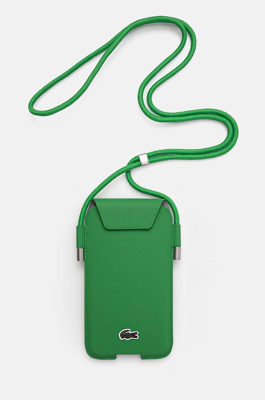 Lacoste carcasa de telefon culoarea verde, LCPSP15XPVCN