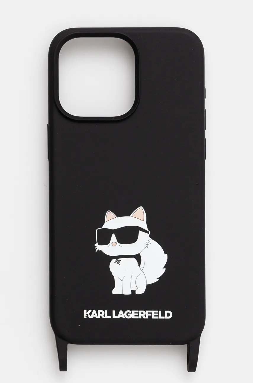Karl Lagerfeld husă pentru telefon iPhone 15 Pro Max 6.7" culoarea negru, KLHCP15XSCBSCNK Karl Lagerfeld husă pentru telefon iPhone 15 Pro Max 6.7" culoarea negru, KLHCP15XSCBSCNK