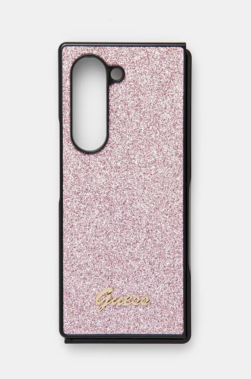 Levně Obal na telefon Guess Z Fold6 F956 růžová barva, GUHCZFD6HGGSHP