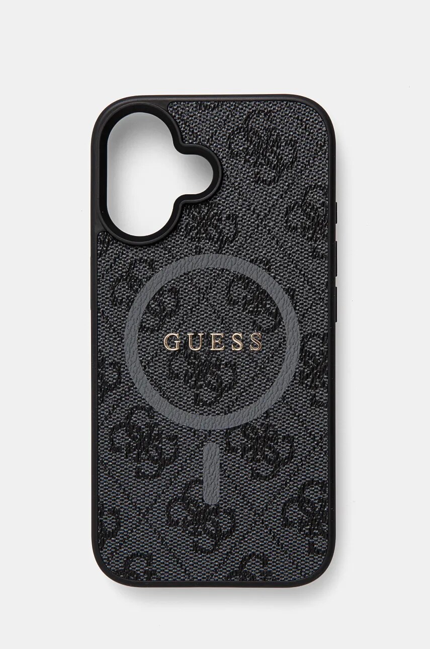 Levně Obal na telefon Guess iPhone 16 6.1 černá barva, GUHMP16SG4GFRK