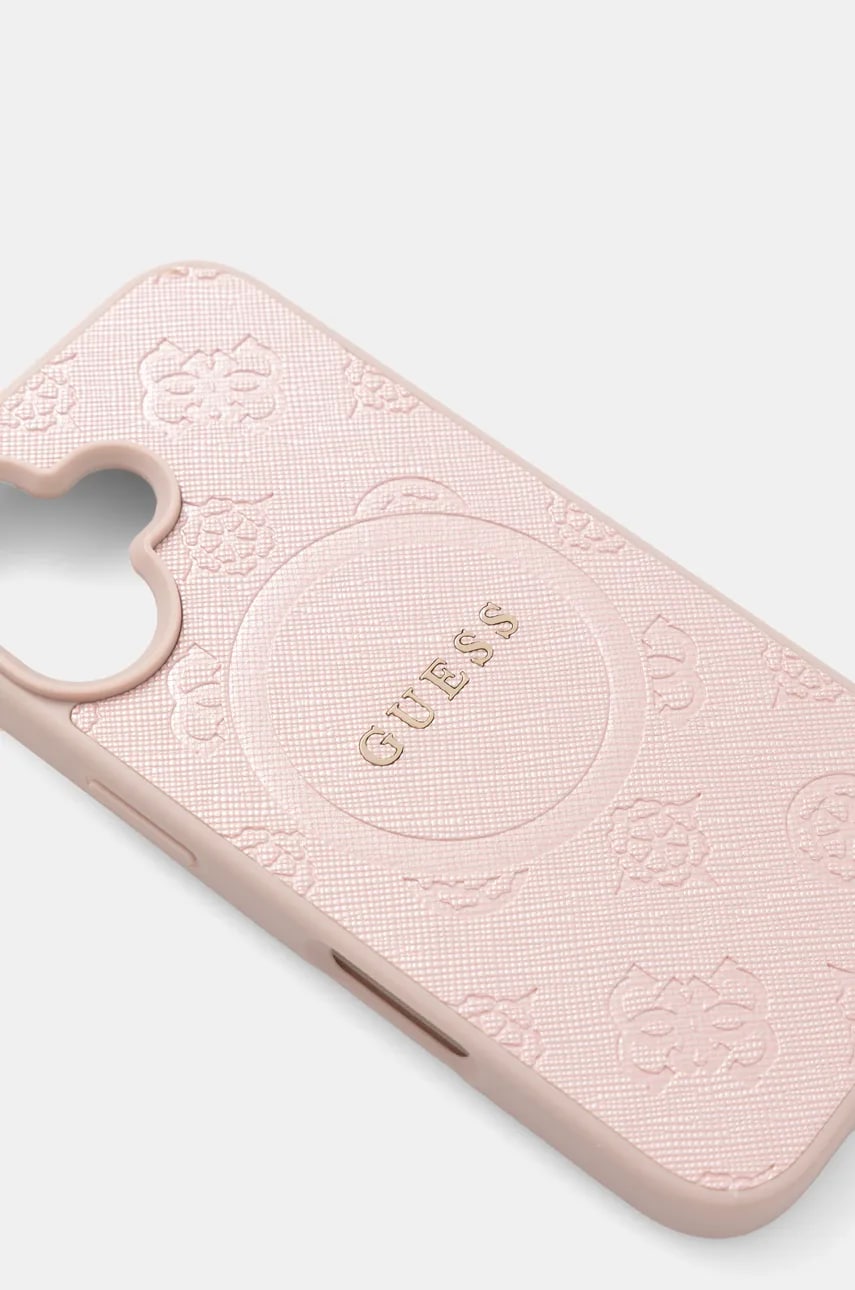 Чехол на телефон Guess iPhone 16 6.1 цвет розовый GUHMP16SPSAPSMEP Чехол на телефон Guess iPhone 16 6.1 цвет розовый GUHMP16SPSAPSMEP