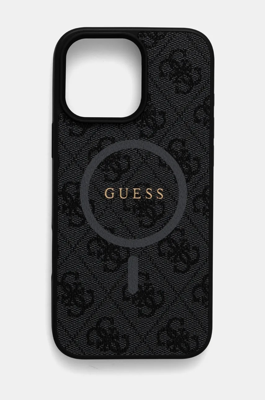 

Кейс за телефон Guess iPhone 16 Pro Max 6.9 в черно GUHMP16XG4GFRK, Черен
