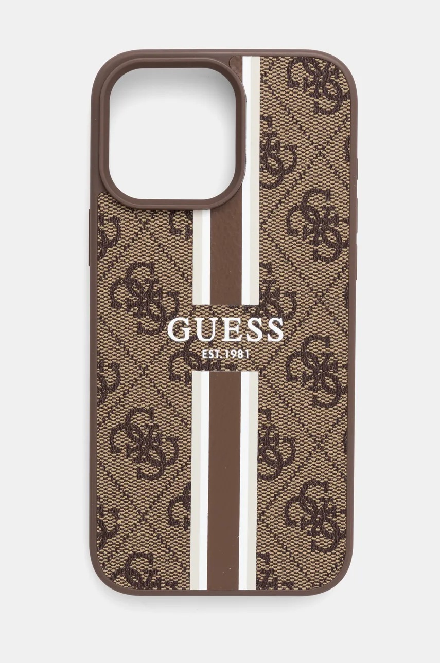 

Кейс за телефон Guess iPhone 16 Pro Max 6.9 в кафяво GUHMP16XP4RPSW, Кафяв