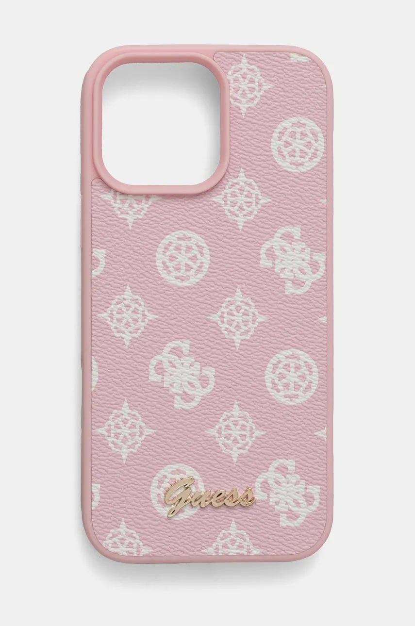Levně Obal na telefon Guess iPhone 16 Pro Max 6.9 růžová barva, GUHMP16XPGPYSP