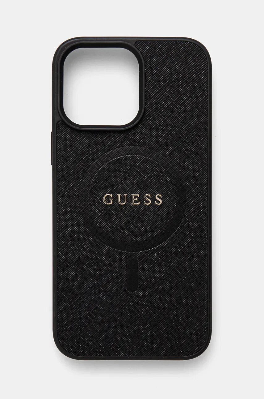 Levně Obal na telefon Guess iPhone 16 Pro Max 6.9 černá barva, GUHMP16XPSAHMCK