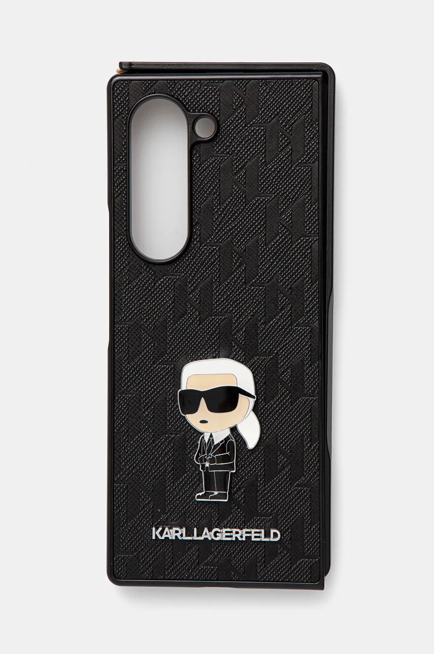 Levně Obal na telefon Karl Lagerfeld Z Fold6 F956 černá barva, KLHCZFD6SAPKINPKK