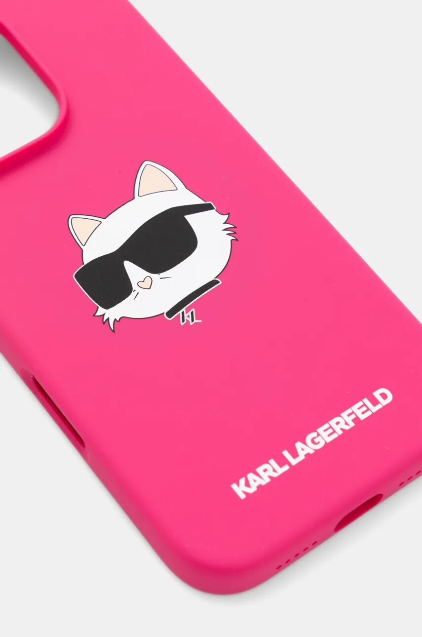 Чехол на телефон Karl Lagerfeld iPhone 16 Pro 6.3 цвет розовый KLHMP16LSCHPPLF Чехол на телефон Karl Lagerfeld iPhone 16 Pro 6.3 цвет розовый KLHMP16LSCHPPLF