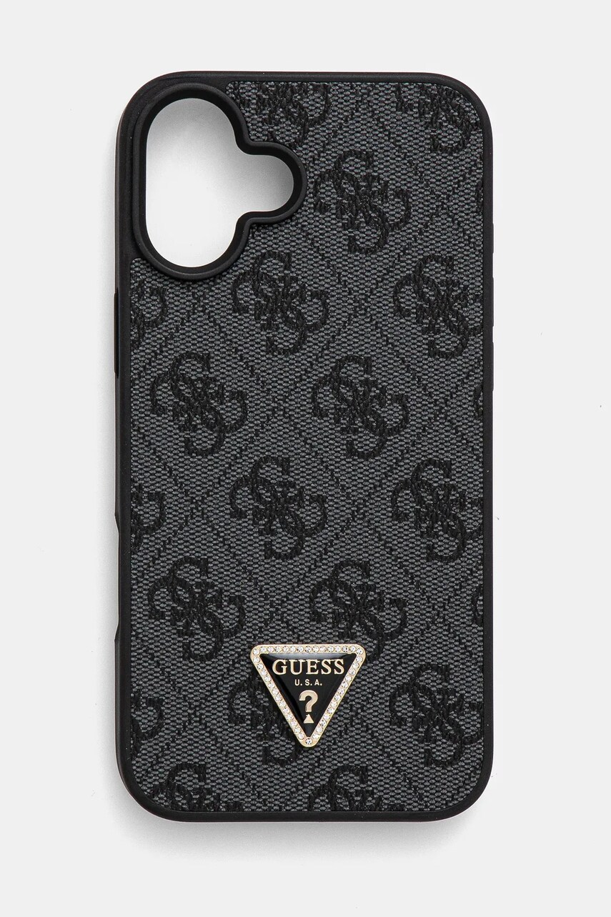 Guess Θήκη κινητού Guess iPhone 16 Plus 6.7 χρώμα: μαύρο, GUHCP16MP4TDPK