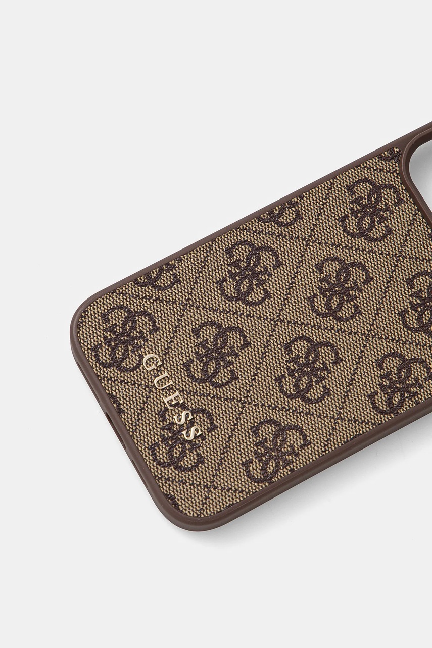 Чехол на телефон Guess iPhone 16 Pro Max 6.9 цвет коричневый GUHCP16XG4GFBR