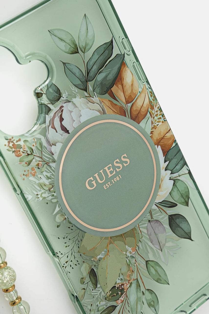 Чехол на телефон Guess iPhone 16 Plus 6.7 цвет зелёный GUHMP16MHFWBRCESN Чехол на телефон Guess iPhone 16 Plus 6.7 цвет зелёный GUHMP16MHFWBRCESN
