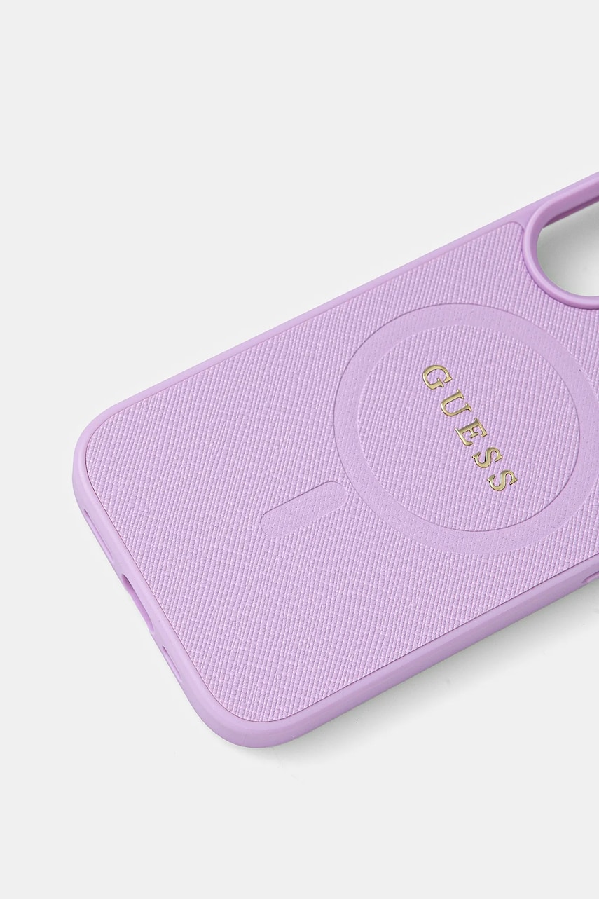Чехол на телефон Guess iPhone 16 6.1 цвет фиолетовый GUHMP16SPSAHMCU Чехол на телефон Guess iPhone 16 6.1 цвет фиолетовый GUHMP16SPSAHMCU