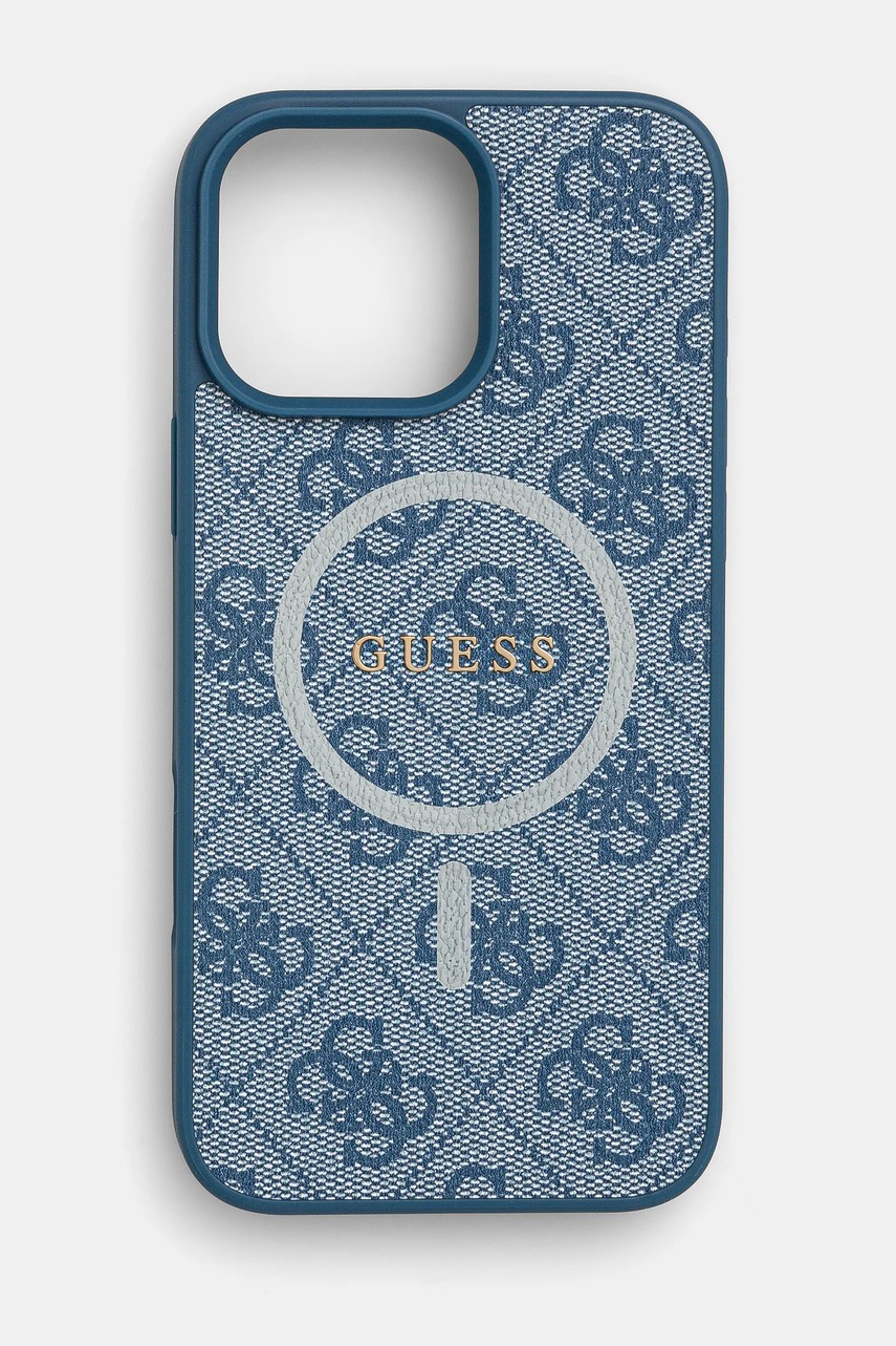 

Кейс за телефон Guess iPhone 16 Pro Max 6.9 в синьо GUHMP16XG4GFRB, Син