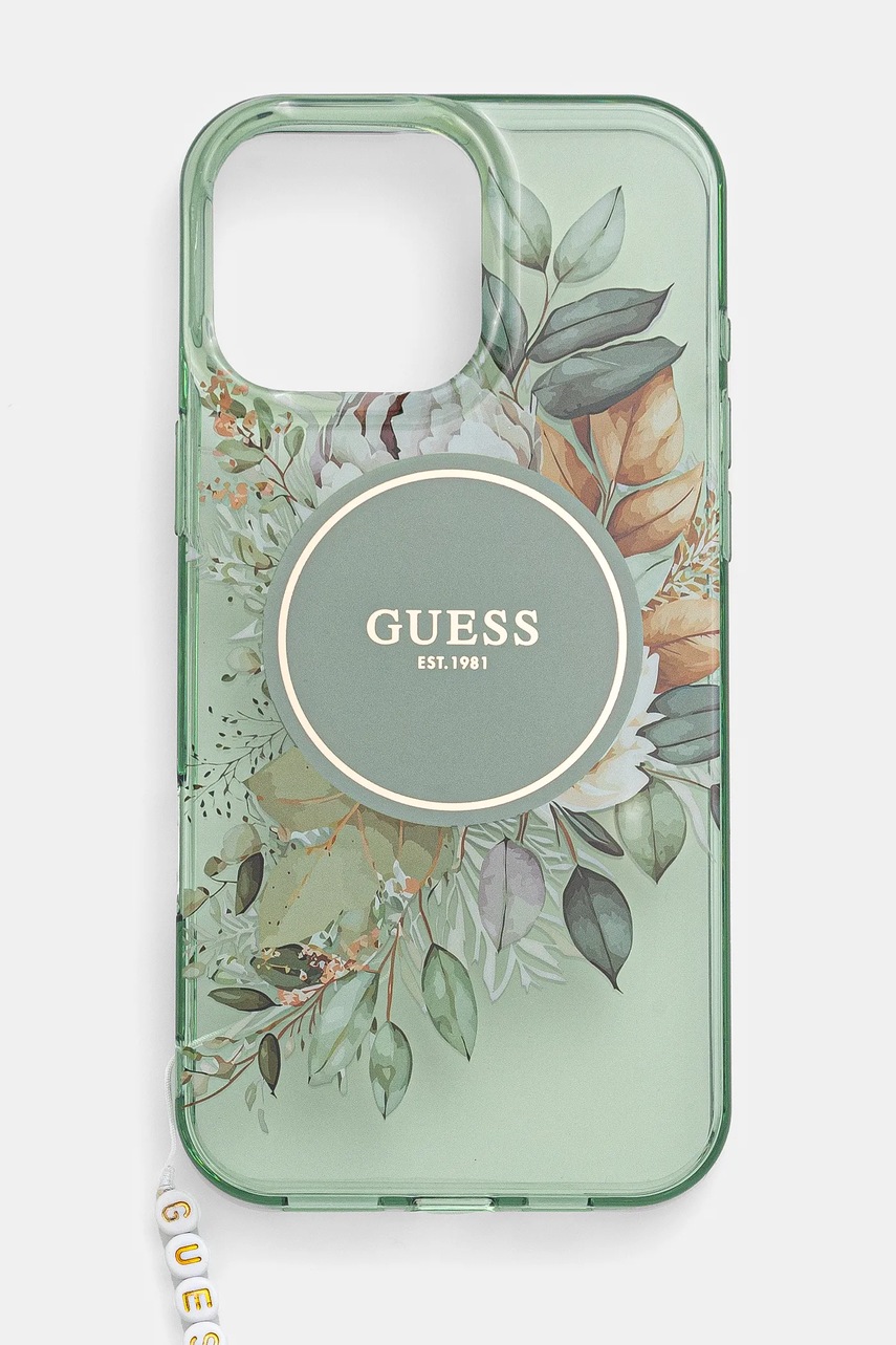 

Кейс за телефон Guess iPhone 16 Pro Max 6.9 в зелено GUHMP16XHFWBRCESN, Зелен