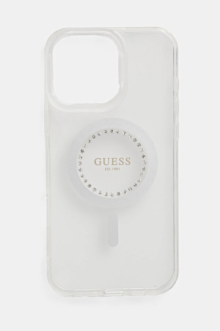 

Кейс за телефон Guess iPhone 16 Pro Max 6.9 в бяло GUHMP16XPFTDTEH, Бял