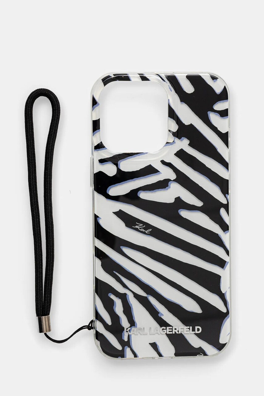Levně Obal na telefon Karl Lagerfeld iPhone 16 Pro Max 6.9 černá barva, KLHCP16XHZBPKCCK