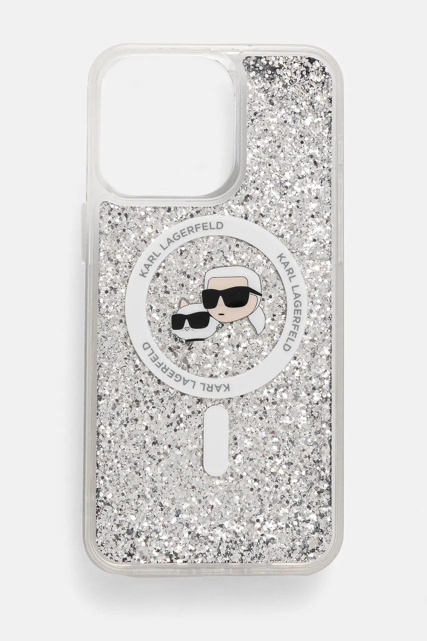 

Кейс за телефон Karl Lagerfeld iPhone 15 Pro Max 6.7 в прозрачен цвят KLHMP15XLGKCSGH