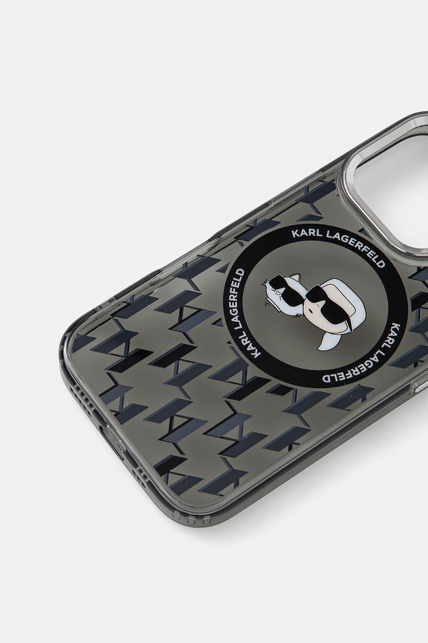 Чехол на телефон Karl Lagerfeld iPhone 16 Pro 6.3 цвет чёрный KLHMP16LHMCKMHK