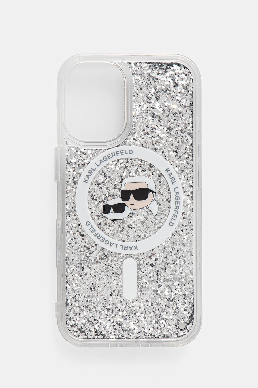 Karl Lagerfeld etui pentru telefon iPhone 16 6.1 culoarea transparent, KLHMP16SLGKCSGH Karl Lagerfeld etui pentru telefon iPhone 16 6.1 culoarea transparent, KLHMP16SLGKCSGH