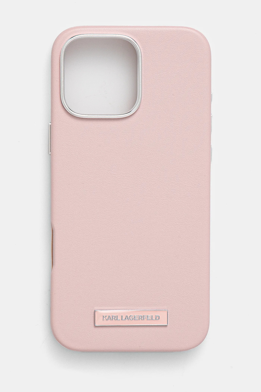 Karl Lagerfeld etui pentru telefon iPhone 16 Pro Max 6.9 culoarea roz, KLHMP16XPGMSRPP