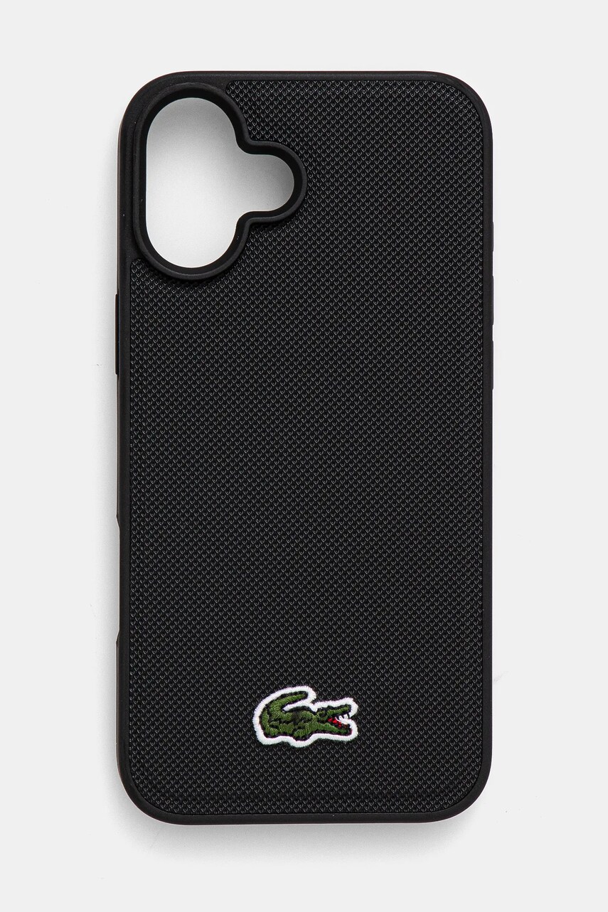 Levně Obal na telefon Lacoste iPhone 16 Plus 6.7 černá barva, LCHMP16MPVCK