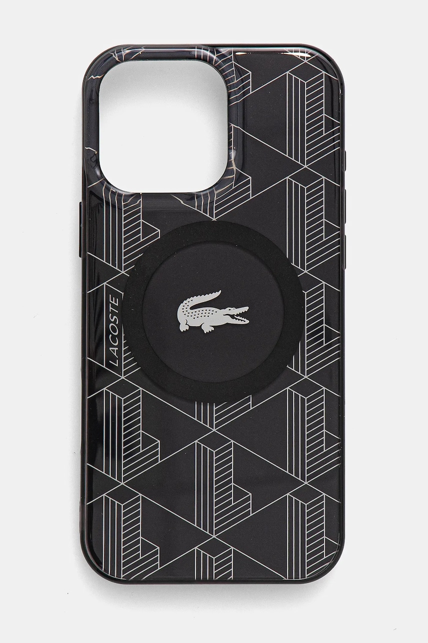 Levně Obal na telefon Lacoste iPhone 16 Pro Max 6.9 černá barva, LCHMP16XUBSK