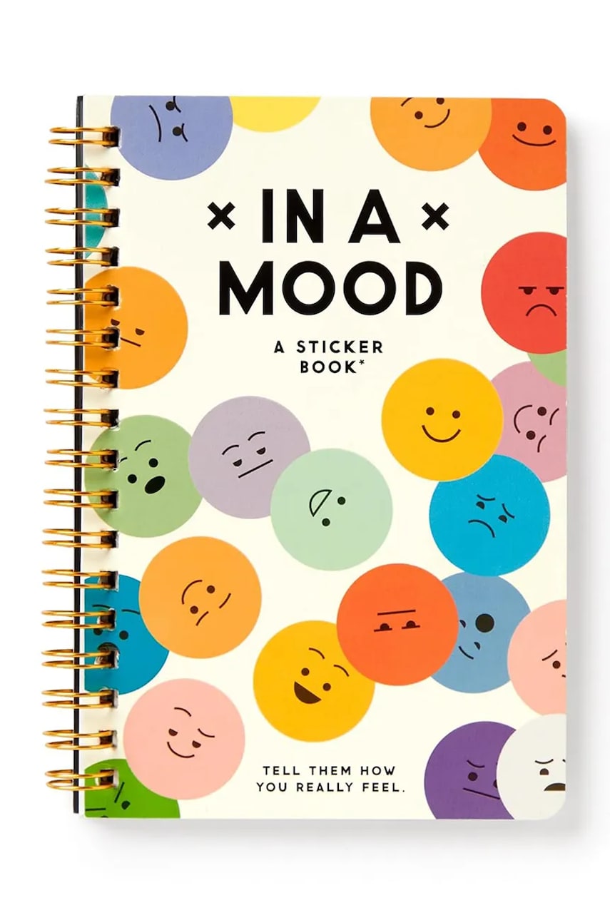 Книга с наклейками home & lifestyle In A Mood Sticker Book by Brass Monkey, English Книга с наклейками home & lifestyle In A Mood Sticker Book by Brass Monkey, English