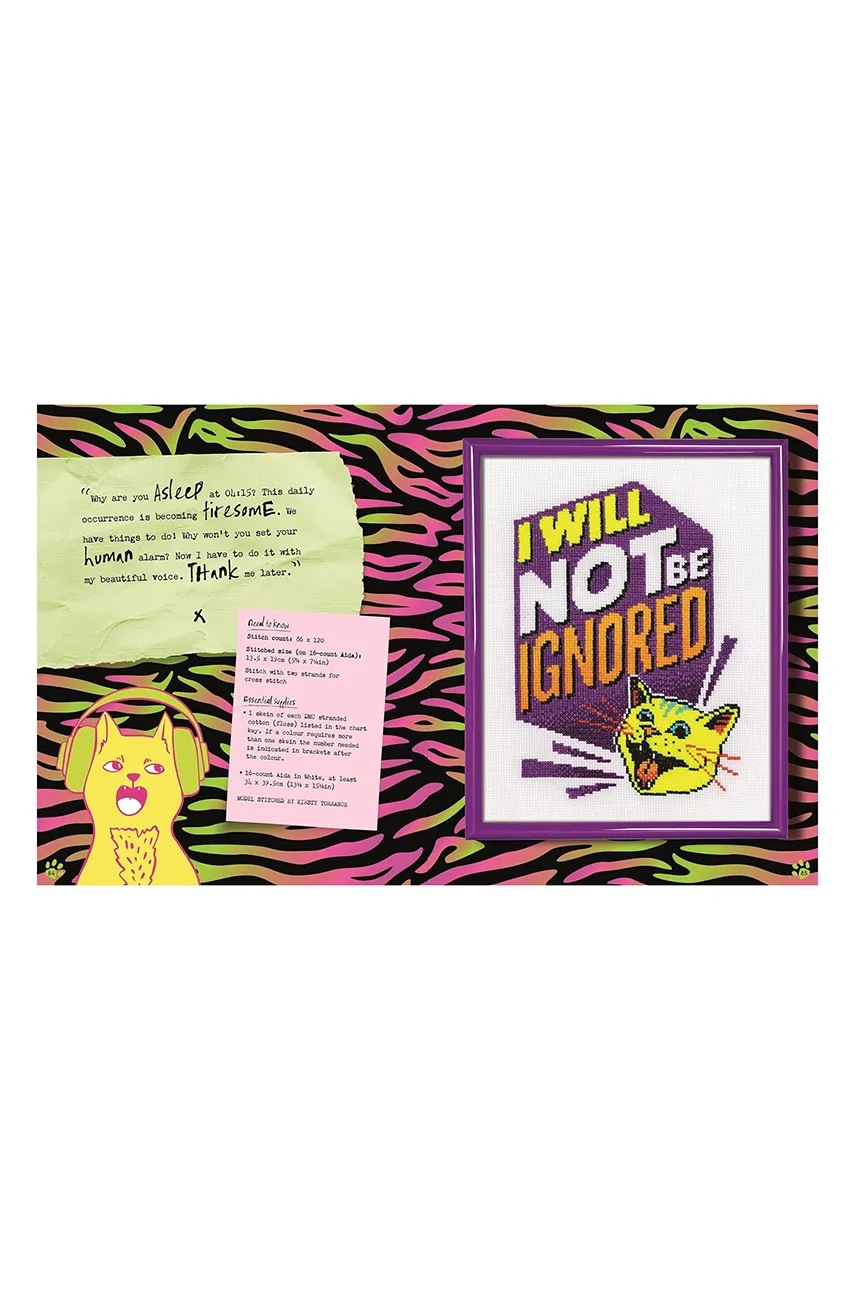 Βιβλίο home & lifestyle Cross Stitch with Cattitude by Emma Congdon, English φωτογραφία