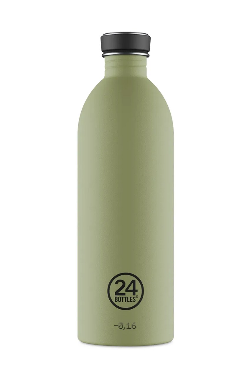 24bottles sticla Urban Bottle 1000 ml Stone Sage culoarea verde, Urban.1lt.StoneSage
