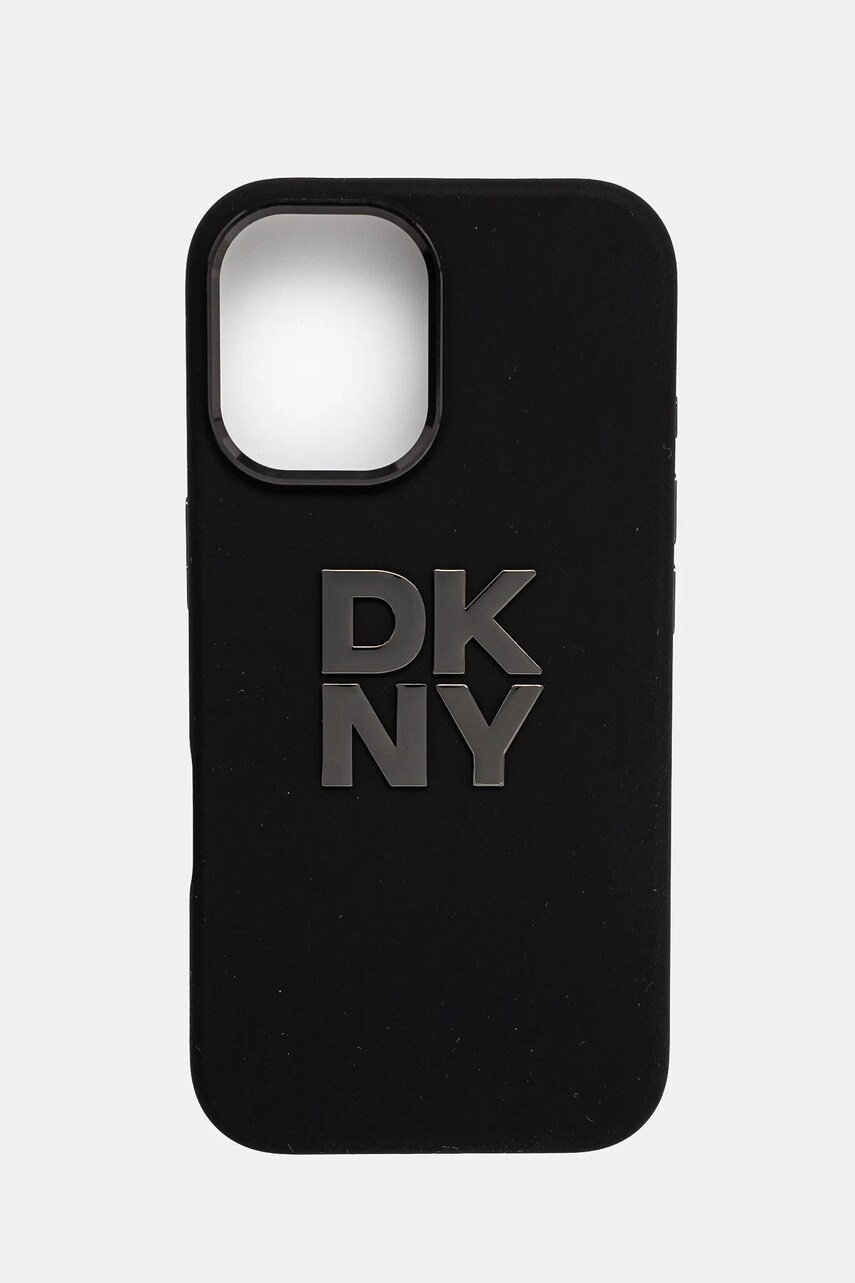 Levně Obal na telefon Dkny iPhone 16 6.1 černá barva, DKHCP16SSMCBSK
