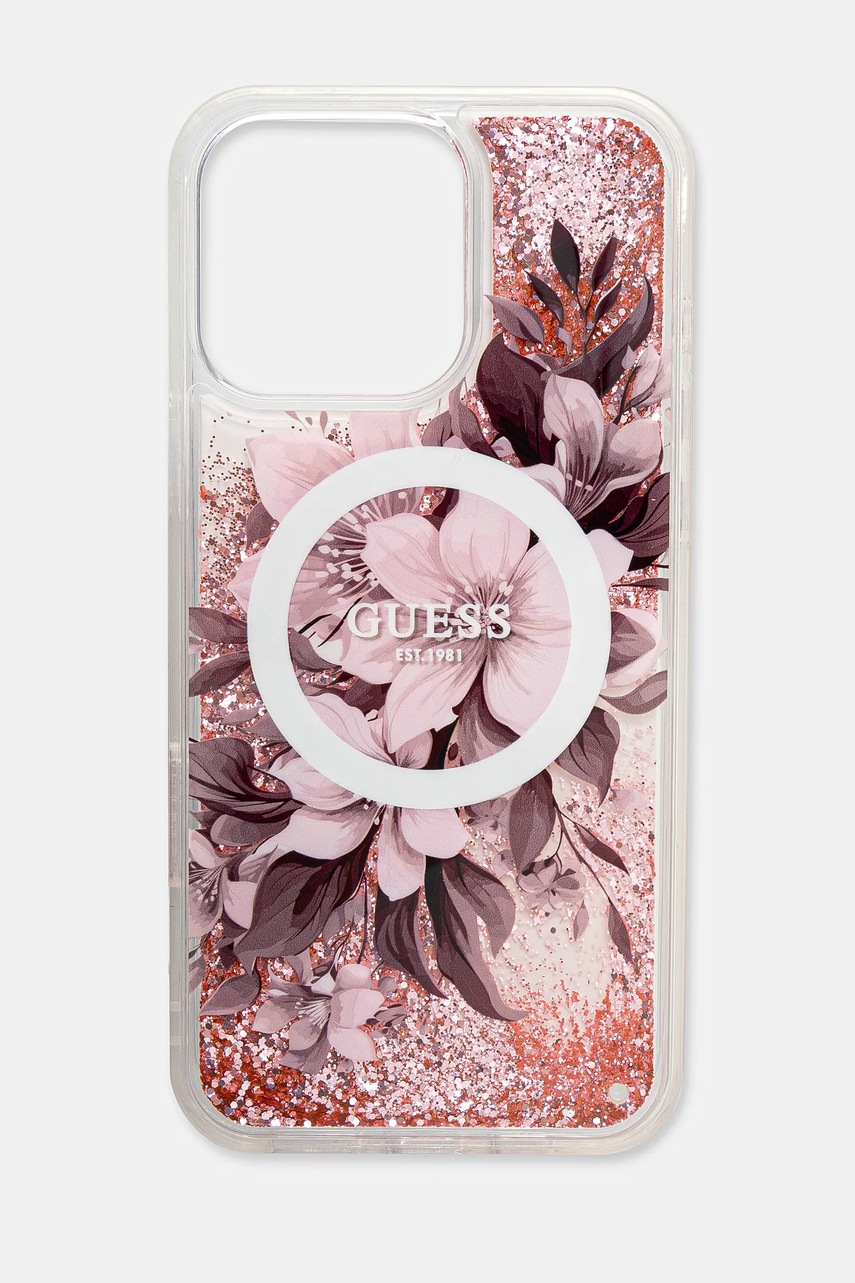 

Кейс за телефон Guess iPhone 16 Pro Max 6.9 в розово GUHMP16XLFMWTP, Розов