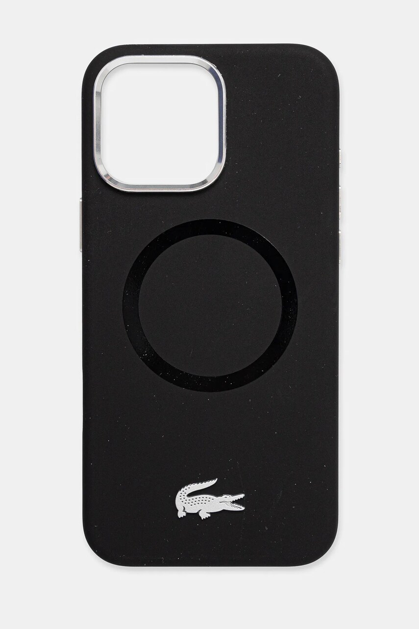 Lacoste Husa pentru telefon iPhone 16 Pro Max 6.9 culoarea negru, LCHMP16XSMAK