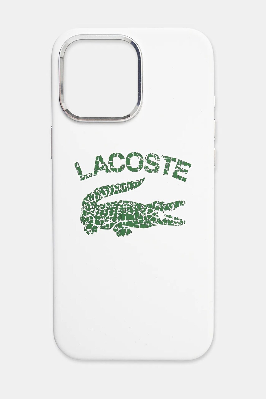 Lacoste Husa pentru telefon iPhone 16 Pro Max 6.9 culoarea alb, LCHMP16XUCRH