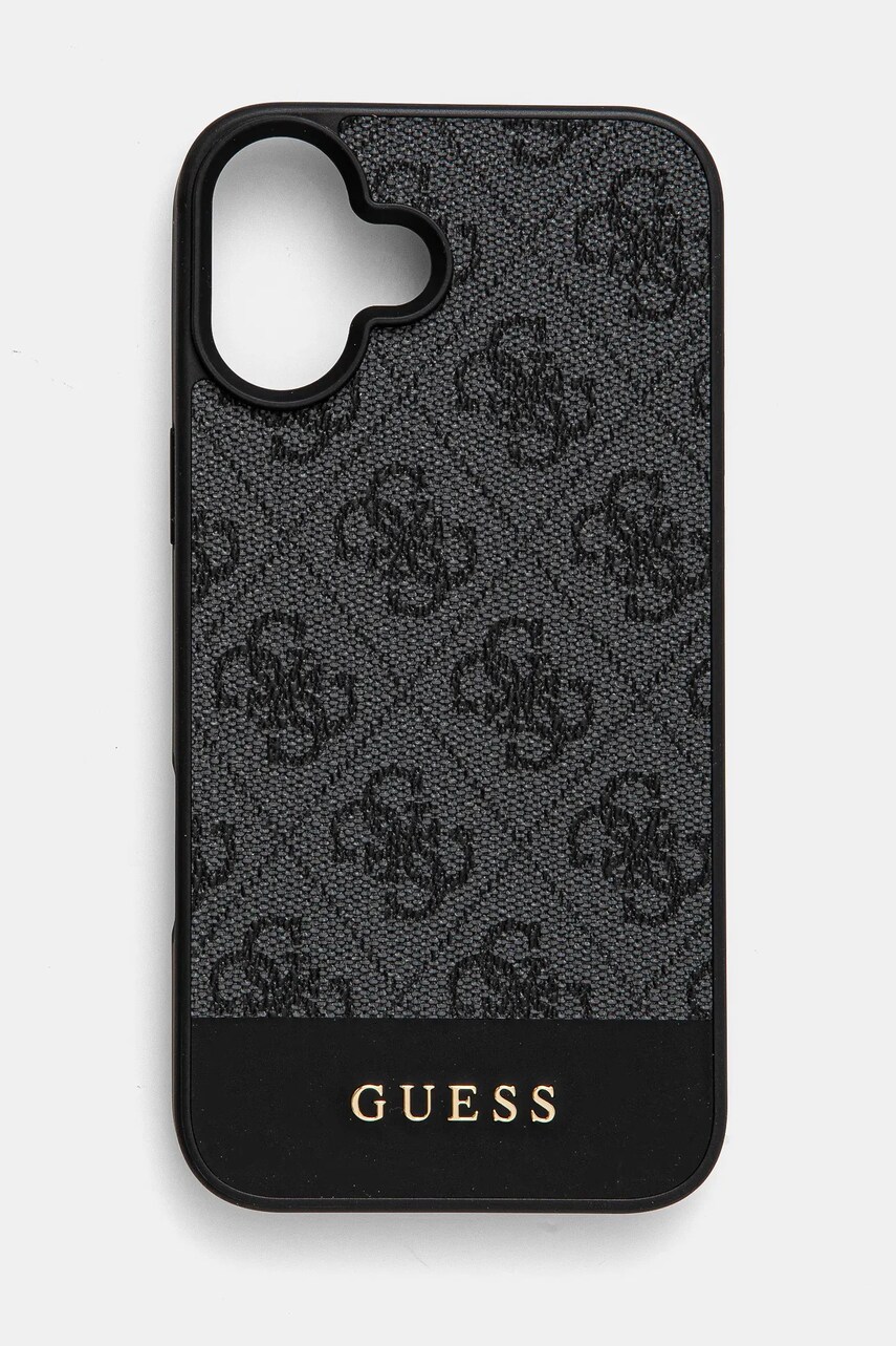 Levně Obal na telefon Guess iPhone 16 Plus 6.7 šedá barva, GUHCP16MG4GLGR