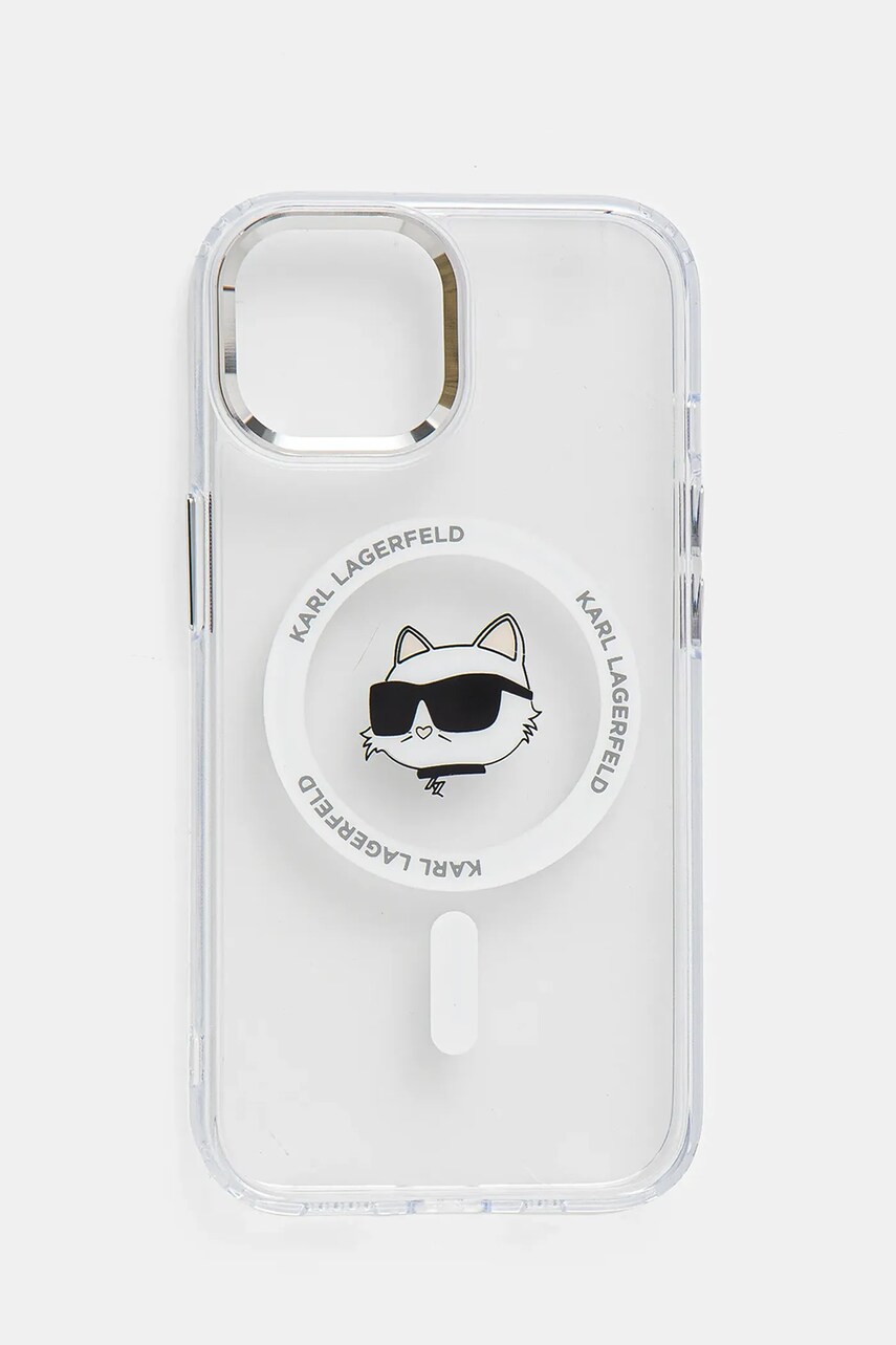 Karl Lagerfeld husa pentru telefon iPhone 15 6.1 culoarea transparent, KLHMP15SHLSCHH